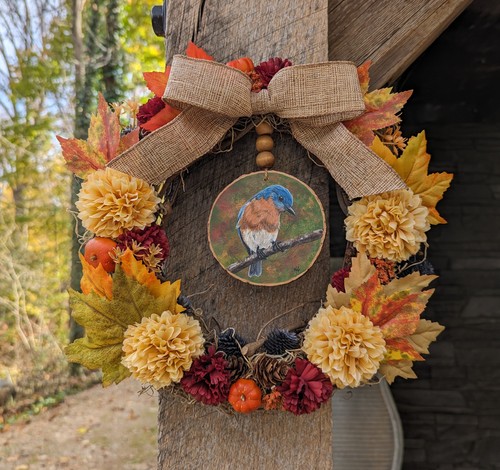 Corona autunnale bluebird - autunnale,