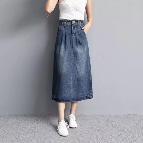 Gonna donna lunga jeans denim - lunga,