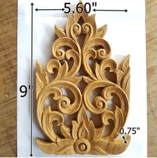 Pannello legno teak intagliato