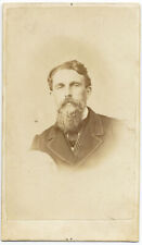 CDV Palermo Uomo con barba Foto originale albumina G. La Barbera 1860c S1572