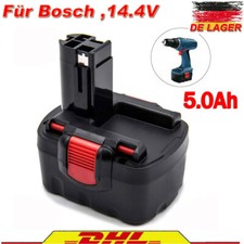 Batteria 5,0 Ah 14,4 V Ni-MH per Bosch BAT140 BAT038 2607335263 GSB GSR PSB PSR VE-2 