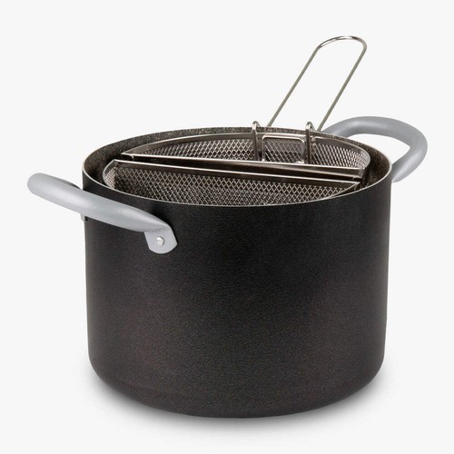 Pentola due cestelli - con, un