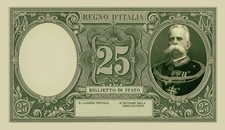 Lire 25 Regno d'Italia -