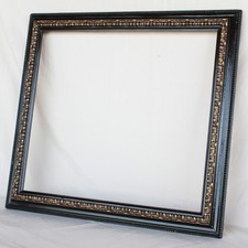 Cornice STILE BAROCCO Antica NERO CAFFÉ e RILIEVI DORATI Epoca 900 Vintage