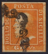 ANTICHI SICILIA 1859 1/2 MEZZO
