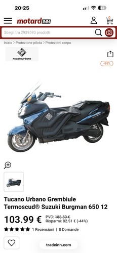 Termoscudo suzuki burgman 650 - suzuki,