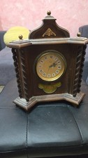 Antico orologio legno - in,