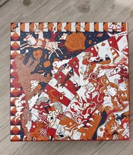 Autentica confezione regalo vuota Hermes Paris 21x21x7 cm fragranza multicolore 