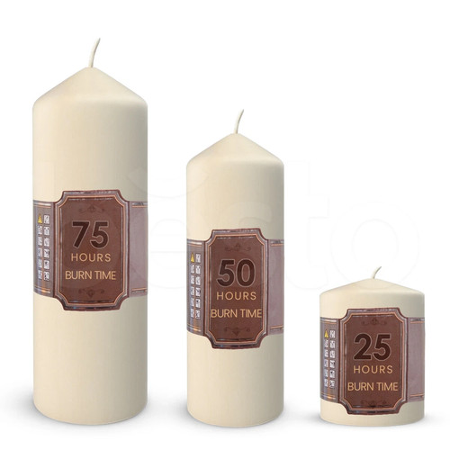 Candele colonna rotonda - candele,