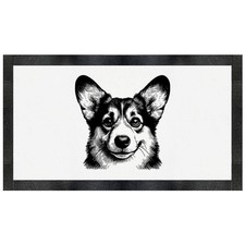 Tappetino per alimentazione animali domestici 'Welsh Corgi Portrait' (PM00026021)