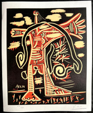 Pablo Picasso Litografia COA originale firmata numerata a mano certificata @=