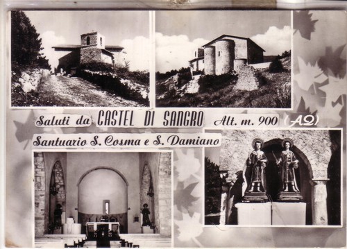 Cartolina castel sangro - castel,
