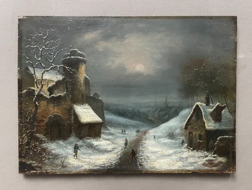 Paesaggio vivace innevato