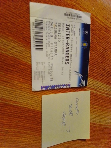 Inter milan v rangers - inter,