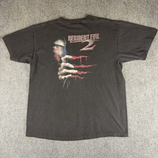 Resident Evil 2 Maglia Uomo XL Nera Vintage Anni 90 Horror Videogiochi Capcom Promo
