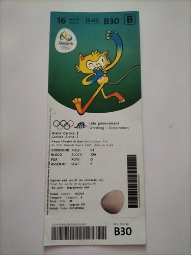 Biglietto olimpiadi 08 - biglietto, 16.08