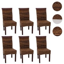 Set 6 sedie da pranzo sedia in vimini M45 sedia, intreccio di banane