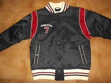 Giubbotto da uomo invernale s blu bomber slim fit giacca college taglia 40