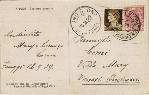 Storia postale regno leoni - postale, +