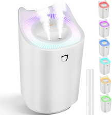 Umidificatore USB 3L Ultra Silenzioso Air Humidifier Con 7 Colori LED E 2 Apertu