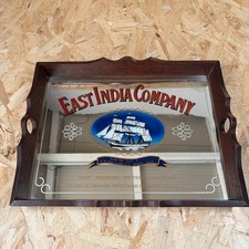 VASSOIO IN LEGNO CON QUADRO A SPECCHIO STAMPATO EAST INDIAN COMPANY