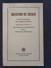 SOLLICITUDO REI SOCIALIS -