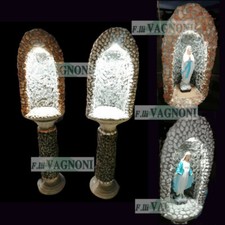 Colonna nicchia illuminazione a scelta grotta pietre giardino statua madonna