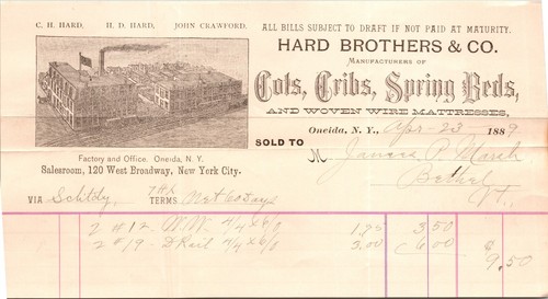 Hard brothers oneida 1889 - hard,