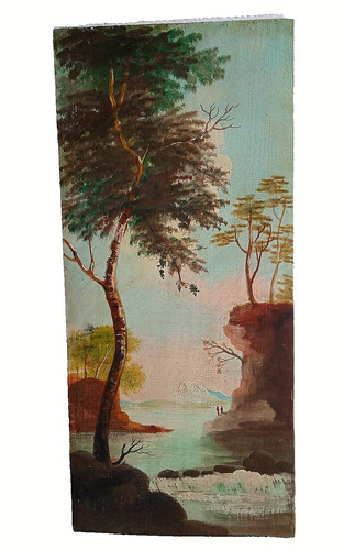 Quadro antico paesaggio scuola - antico,