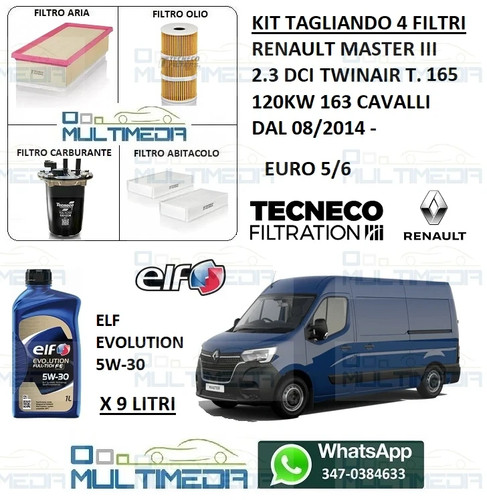 Kit tagliando filtri olio - kit,