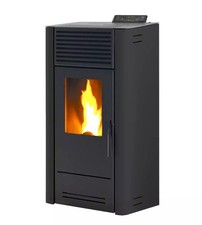 STUFA A PELLET VENTILATA CARIS "DALIA 8" ANTRACITE 7,1 KW