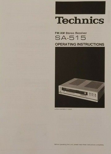 Technics 515 ricevitore - sa-515,
