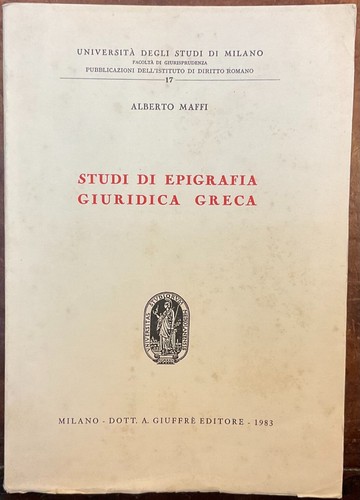 Maffi studi epigrafia - maffi,