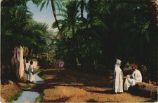 CPA TUNISIA Una via uell 'oasi. (148497)