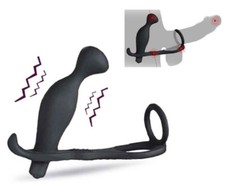 ANAL BUTT vibratore STIMOLATORE PROSTATTICO Cock Ring Anale Anello DILDO SEX TOY