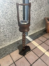 Posacenere Da Terra In Legno Vintage Anni 70 Altezza 64cm