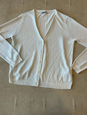 ZARA CARDIGAN SZ M SILVER