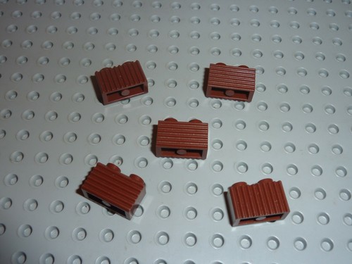 Lego redbrown brick ref - 5,