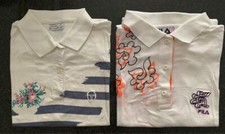 T-shirt donna Sergio Tacchini / Fila, tg. 3, epoca McEnroe Borg Lendl Connors.