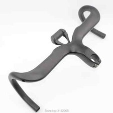 Manubrio e stelo in fibra di carbonio per bici da strada integrati con stent per computer