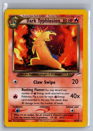 Dark typhlosion 105 holo - typhlosion, 10/105
