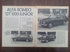 Alfa Romeo GT 1300 Junior Bertone, prova, 1966