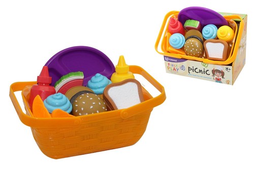 Cestino pic nic con cibi - cestino,
