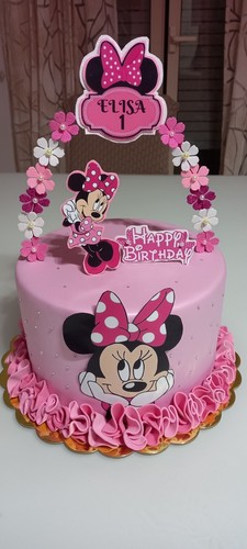 Torta scenografica minnie - torta,