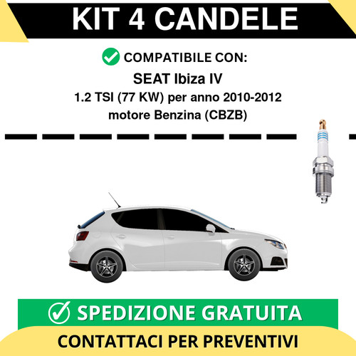 Kit candele per seat ibiza - per,