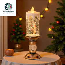 Christmas Lantern With Snow