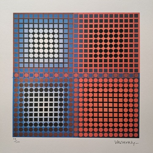 Firmato victor vasarely - victor,
