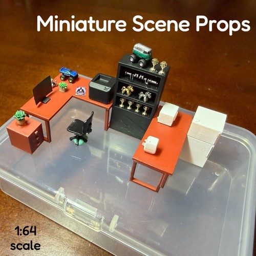 Miniature ufficio scala - 1:64,