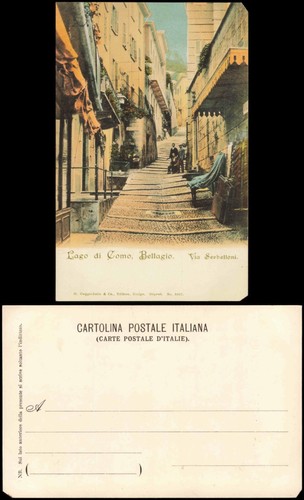 Cartolina bellagio lago - bellagio,