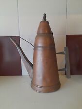 Antica caffettiera 1800 in rame fatta a mano.